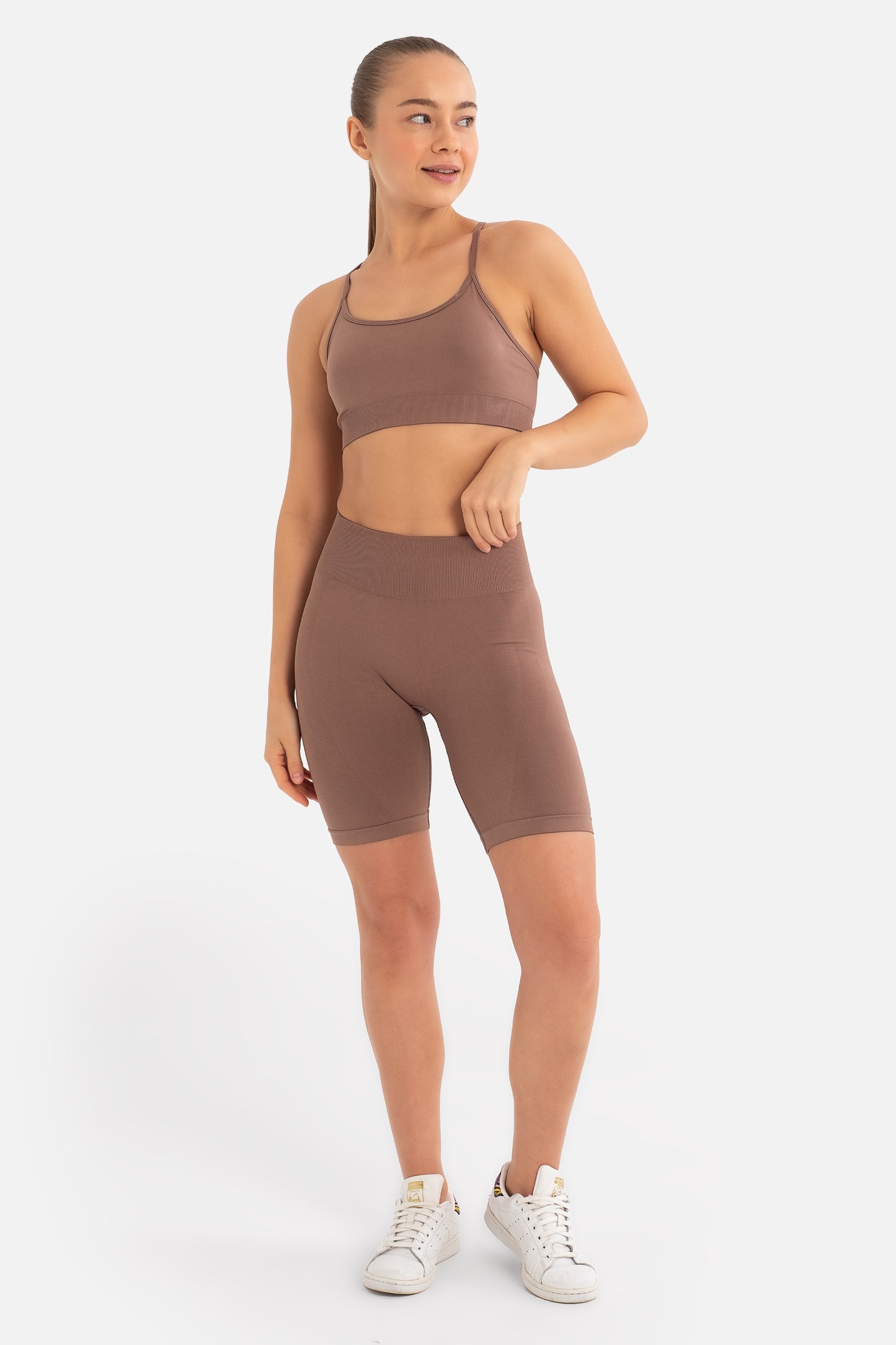 Nienna Mocha Beige Shorts