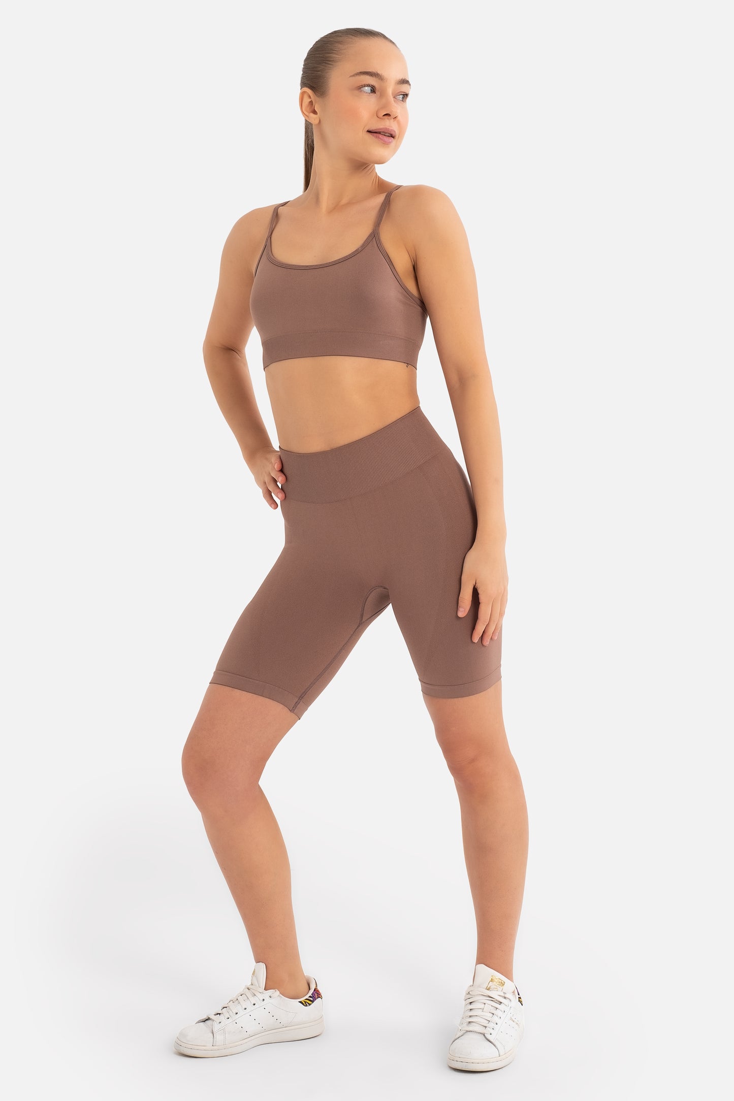 Nienna Mocha Beige Shorts